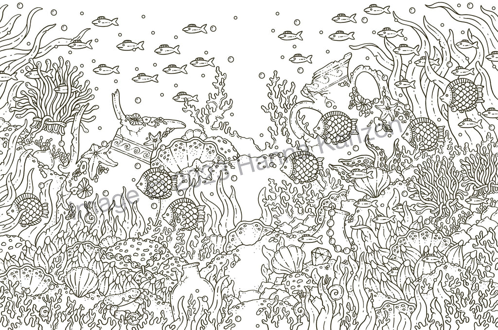 Tales from Atlantis: Coloring Book (Hanna Karlzon)