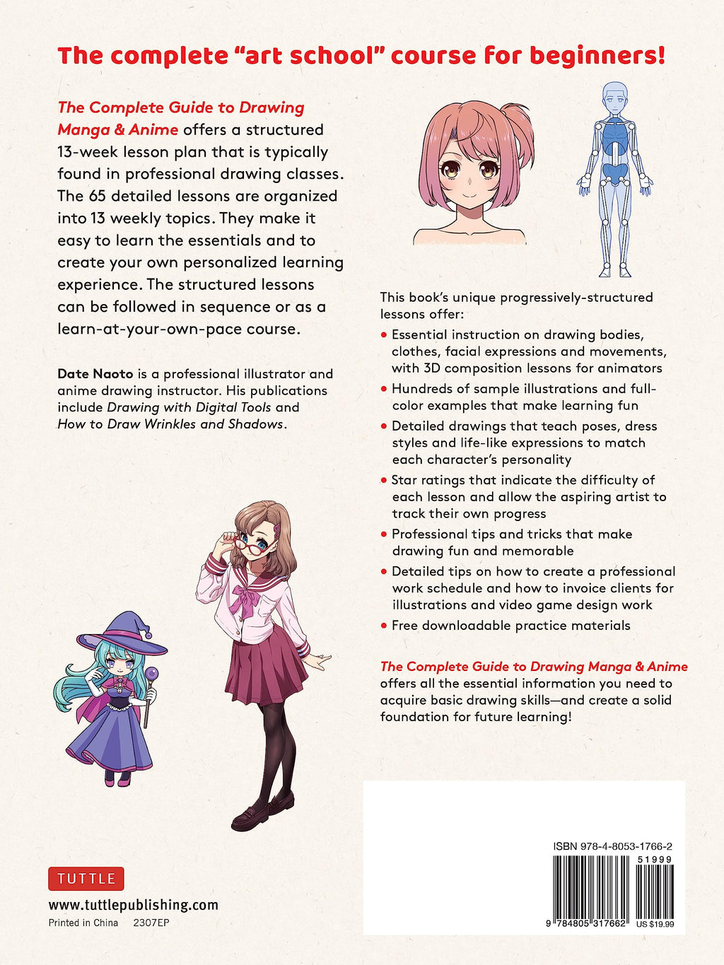 The Complete Guide to Drawing Manga & Anime: A Comprehensive 13-Week "Art Course" with 65 Clear and Easy Daily Lessons