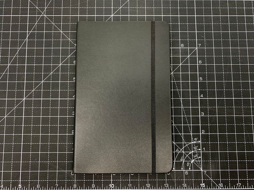 Lined Journal Notebook, Hard Cover Leatherette, Medium 5.25 X 8.25 inches, 70 Gram Paper.