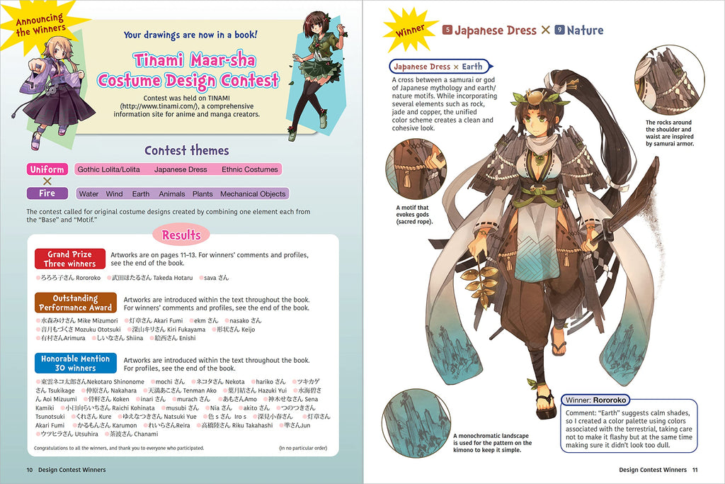 Fantasy Costumes for Manga, Anime & Cosplay: A Drawing Guide and Sourcebook (With over 1100 color illustrations)