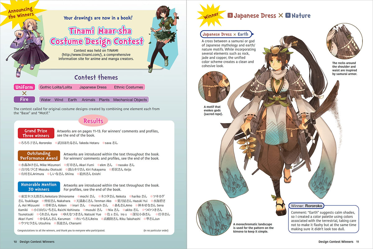 Fantasy Costumes for Manga, Anime & Cosplay: A Drawing Guide and Sourcebook (With over 1100 color illustrations)