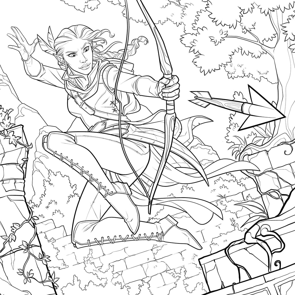 Critical Role: Vox Machina Coloring Book