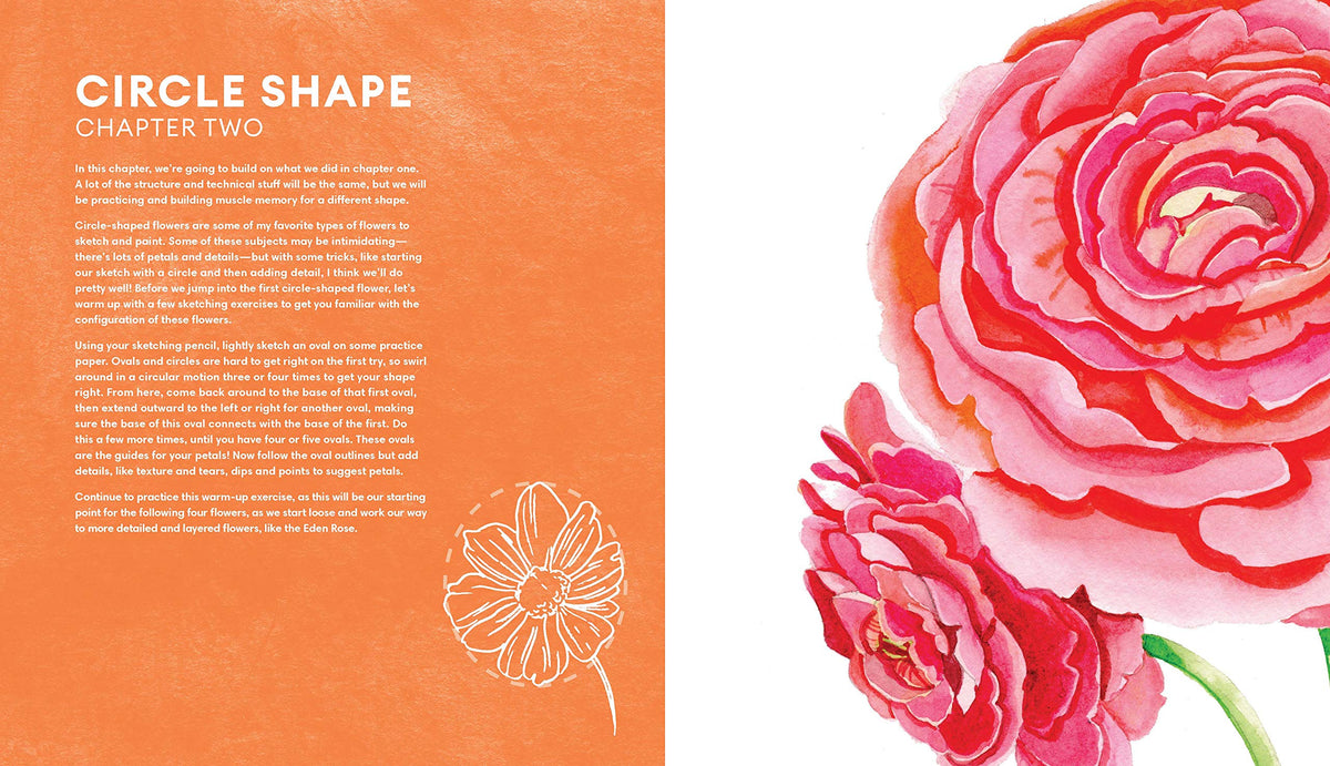 Everyday Watercolor Flowers: A Modern Guide to Painting Blooms, Leaves, and Stems Step by Step
