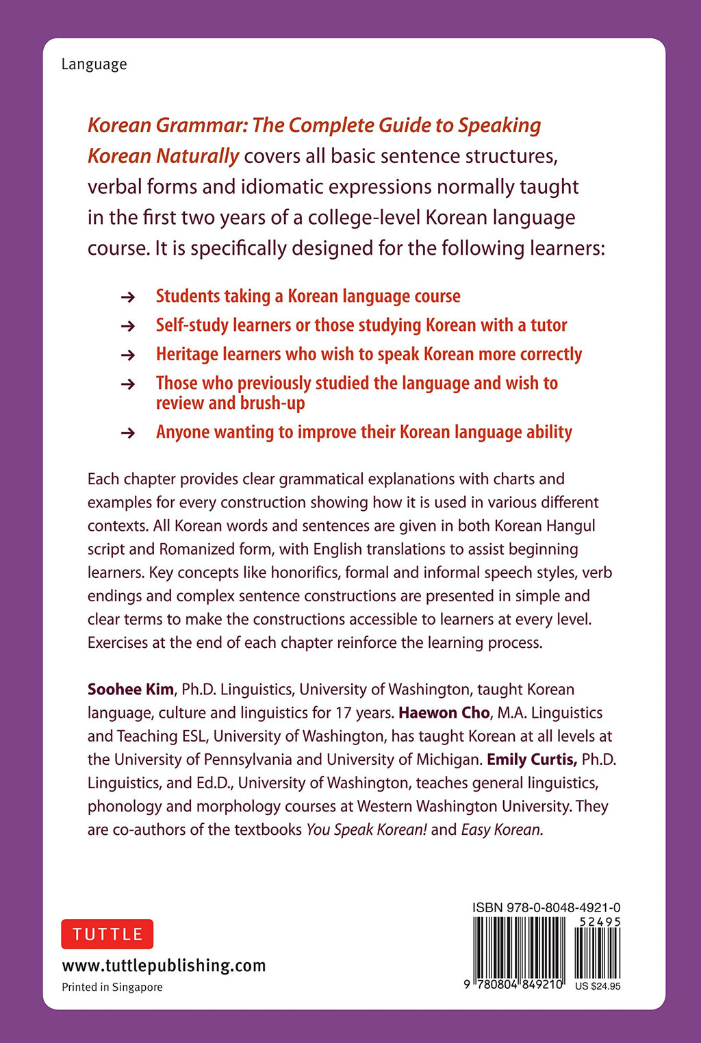 Korean Grammar: The Complete Guide to Speaking Korean Naturally