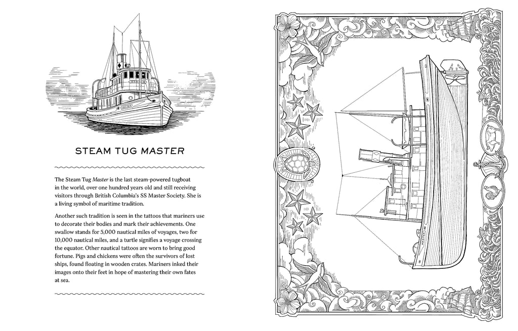 Working Boats Coloring Book