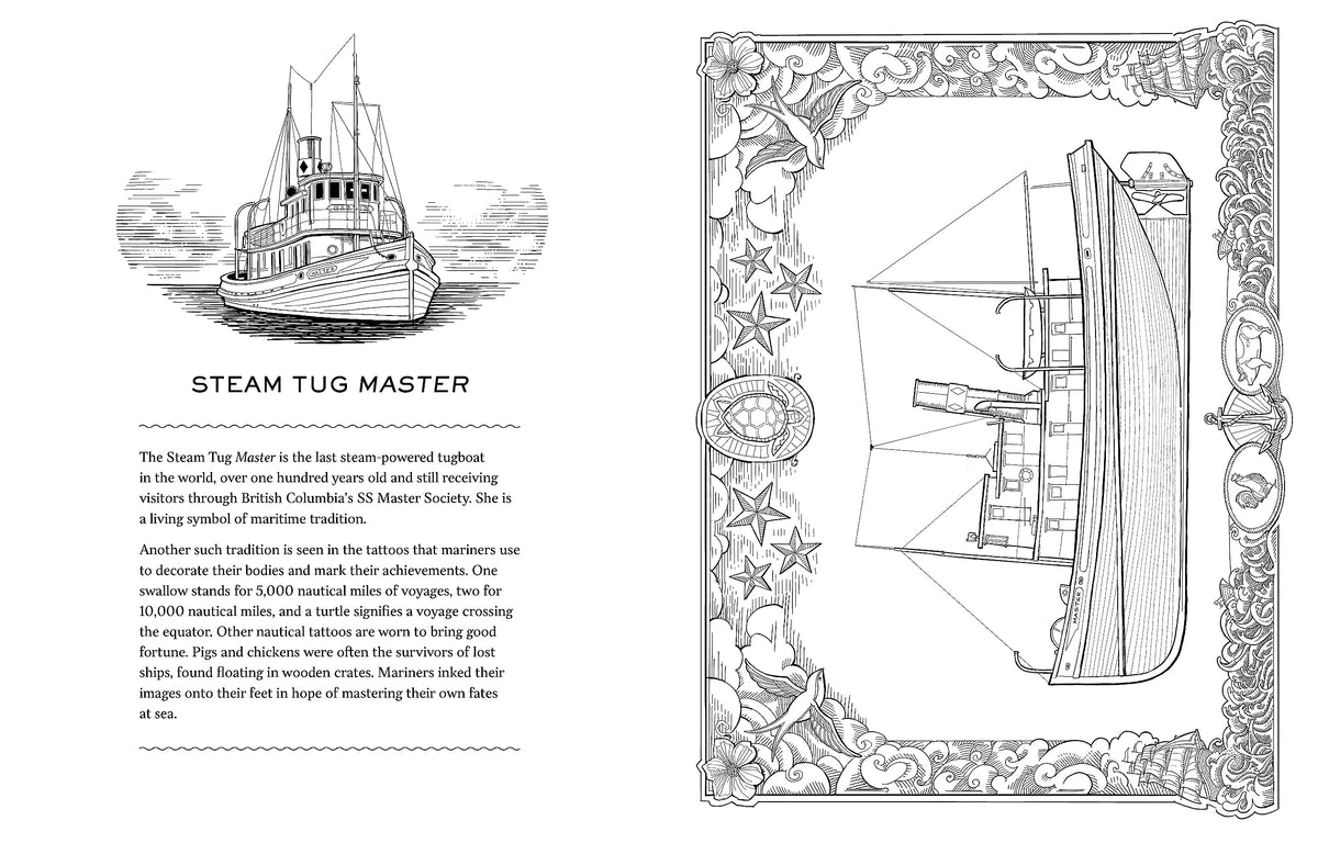 Working Boats Coloring Book
