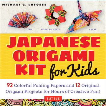 Japanese Origami Kit for Kids: 92 Colorful Folding Papers and 12 Original Origami Projects for Hours of Creative Fun! [Origami Book with 12 projects]