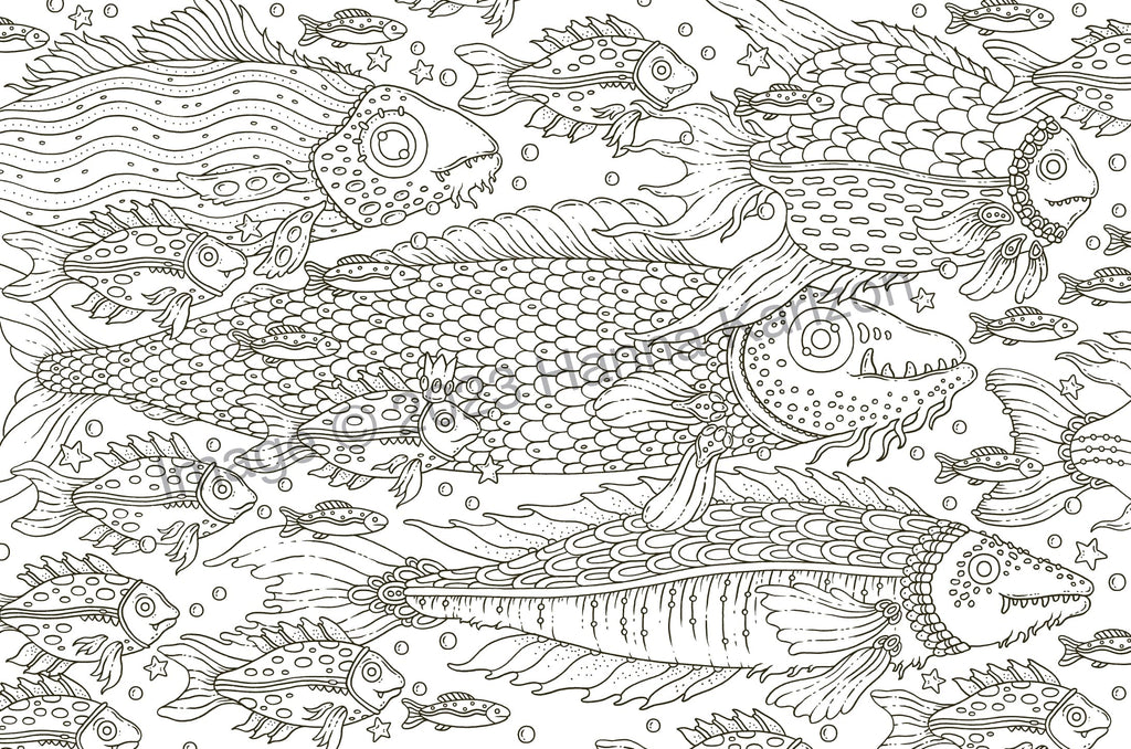 Tales from Atlantis: Coloring Book (Hanna Karlzon)