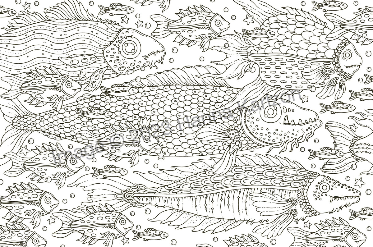 Tales from Atlantis: Coloring Book (Hanna Karlzon)