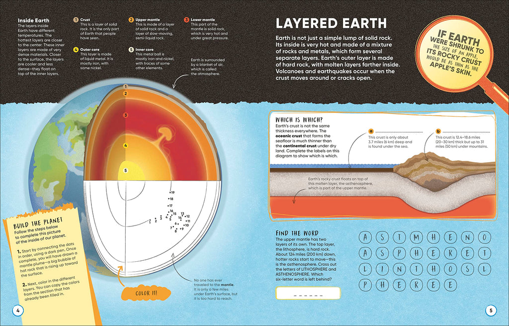 Volcanoes and Earthquakes: More Than 100 Brain-Boosting Activities that Make Learning Easy and Fun (DK Active Learning)