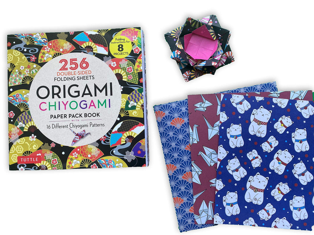 Origami Chiyogami Paper Pack Book: 256 Double-Sided Folding Sheets (Includes Instructions for 8 Models)