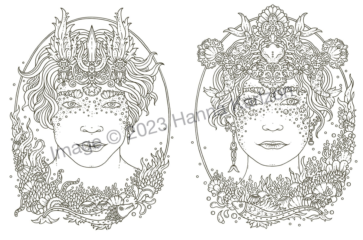 Tales from Atlantis: Coloring Book (Hanna Karlzon)