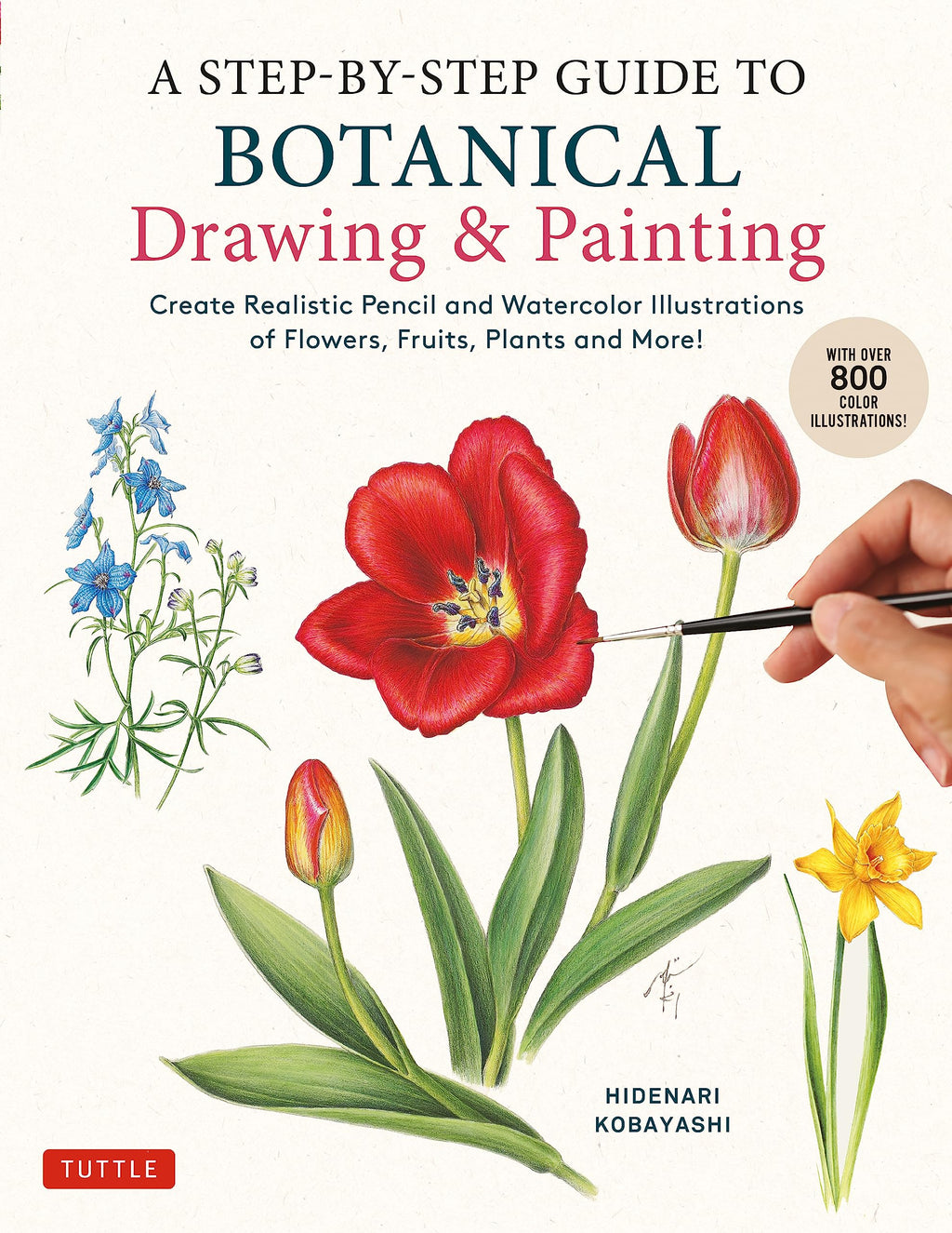 A Step-by-Step Guide to Botanical Drawing & Painting: Create Realistic Pencil and Watercolor Illustrations of Flowers, Fruits, Plants and More! (With Over 800 illustrations)