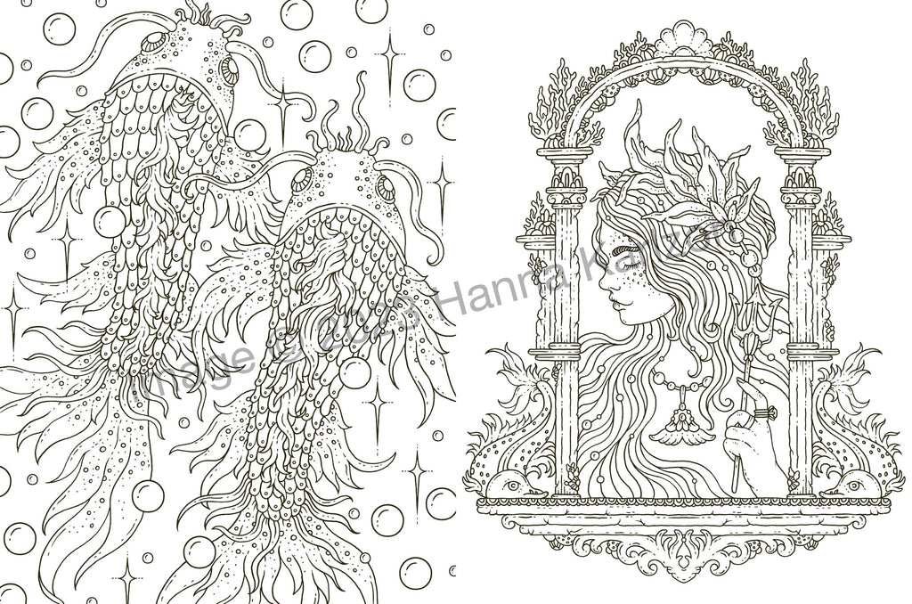 Tales from Atlantis: Coloring Book (Hanna Karlzon)