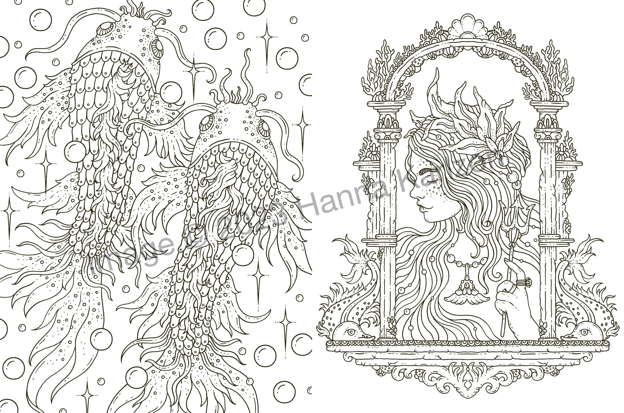 Tales from Atlantis: Coloring Book (Hanna Karlzon)