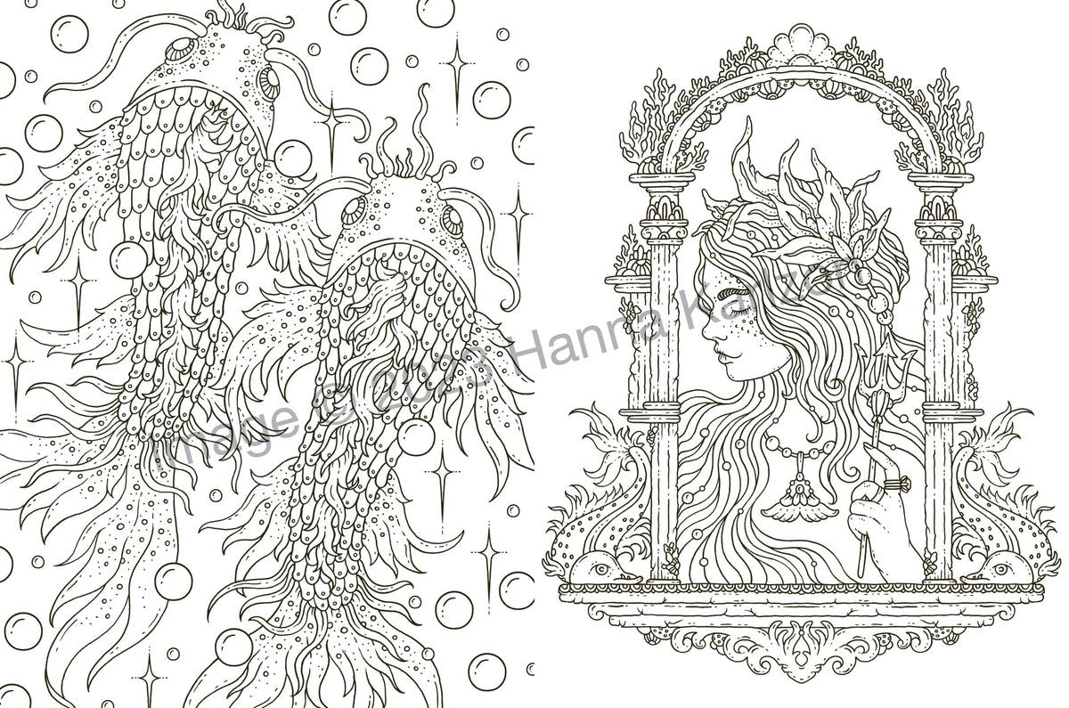 Tales from Atlantis: Coloring Book (Hanna Karlzon)