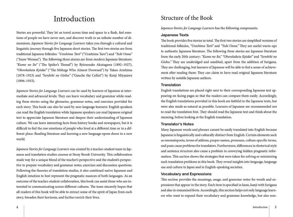 Japanese Stories for Language Learners: Bilingual Stories in Japanese and English (Online Audio Included)