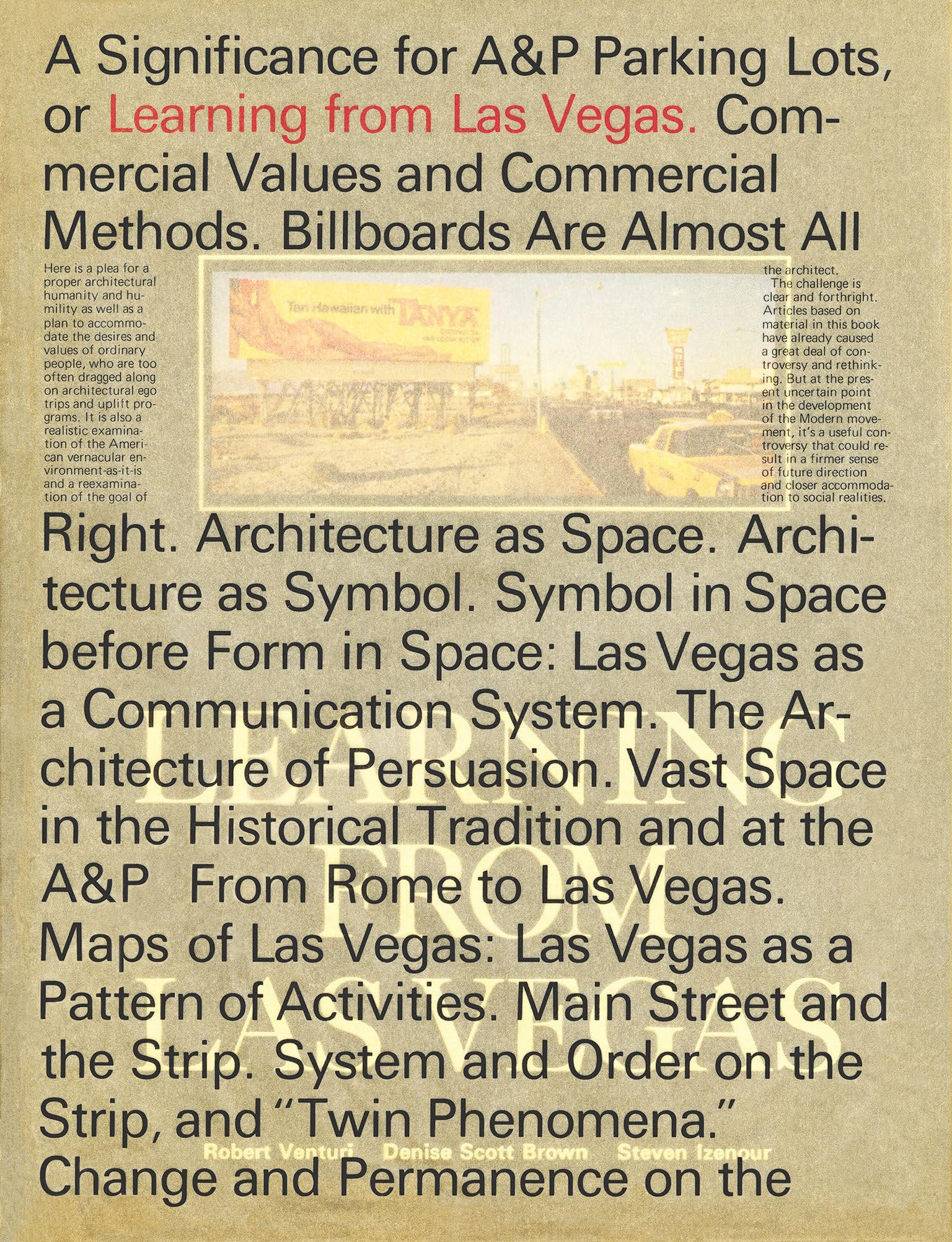Learning from Las Vegas, facsimile edition (Mit Press)