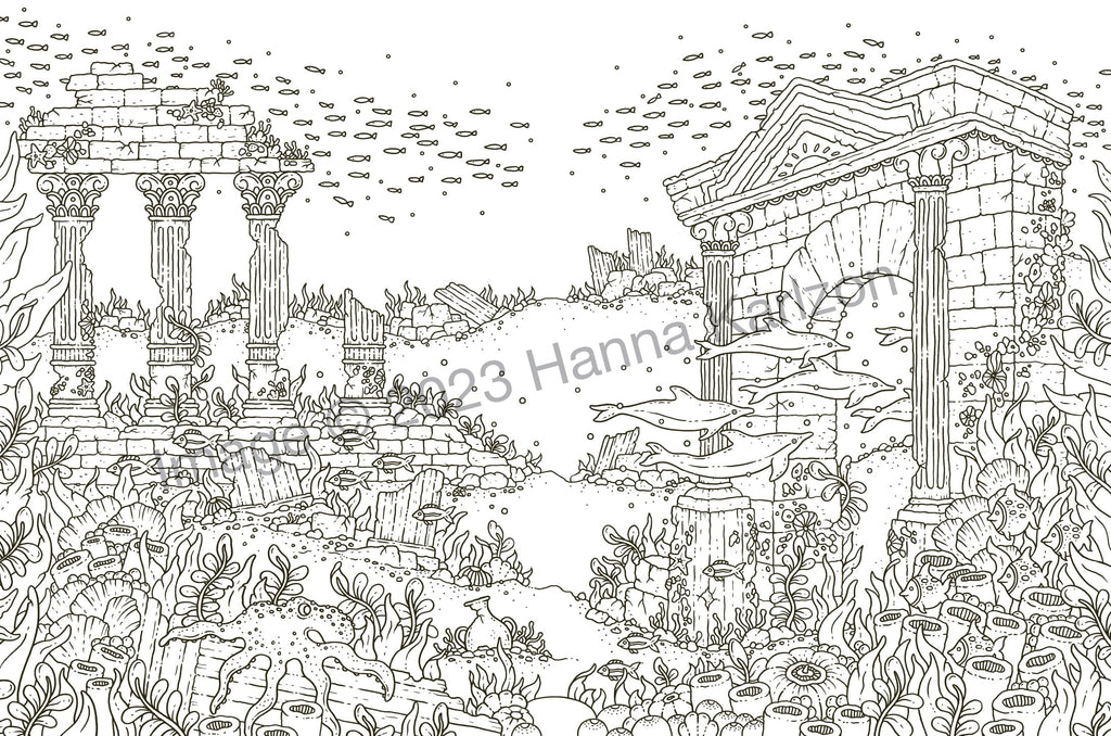 Tales from Atlantis: Coloring Book (Hanna Karlzon)