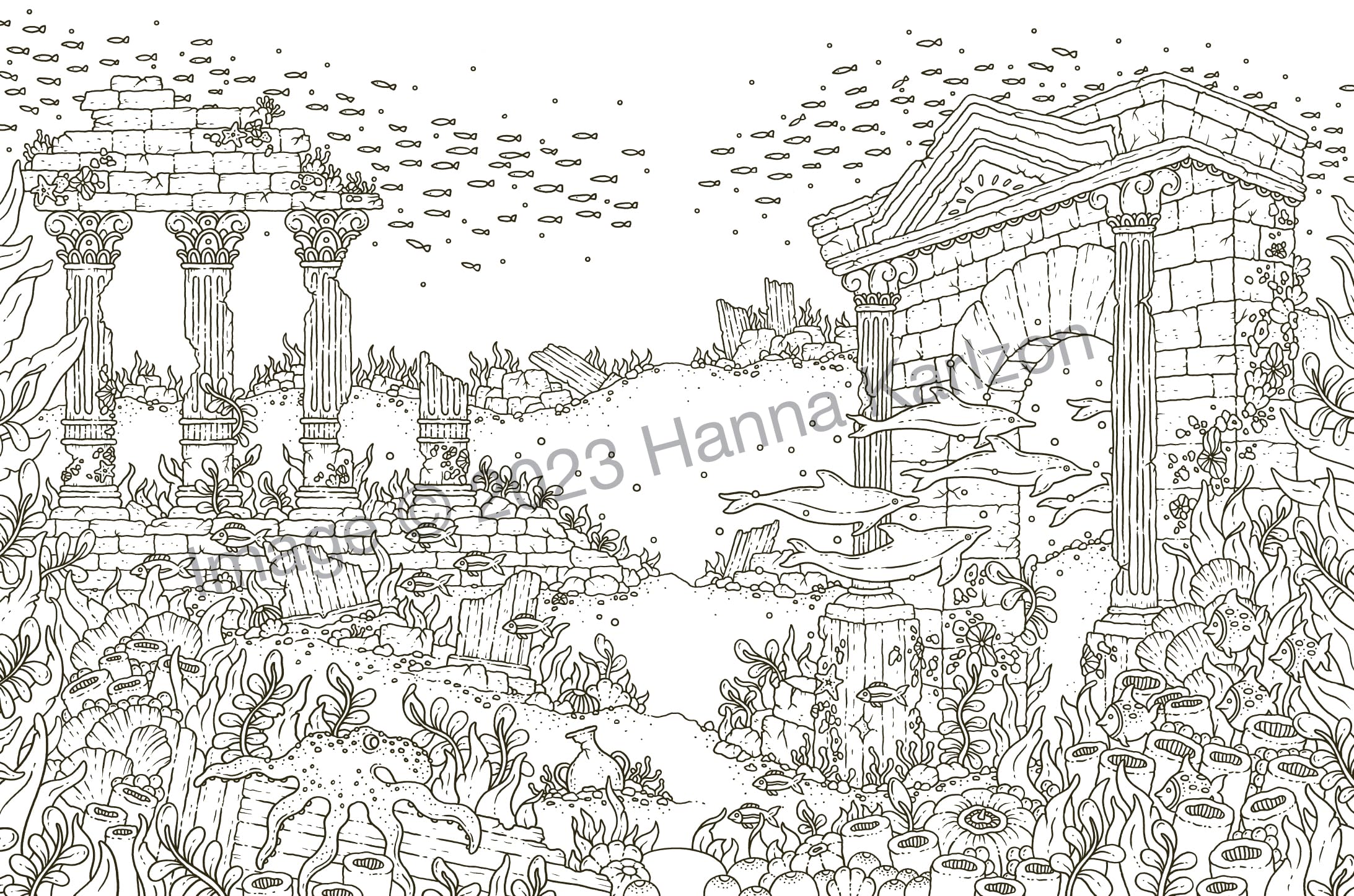 Tales from Atlantis: Coloring Book (Hanna Karlzon)