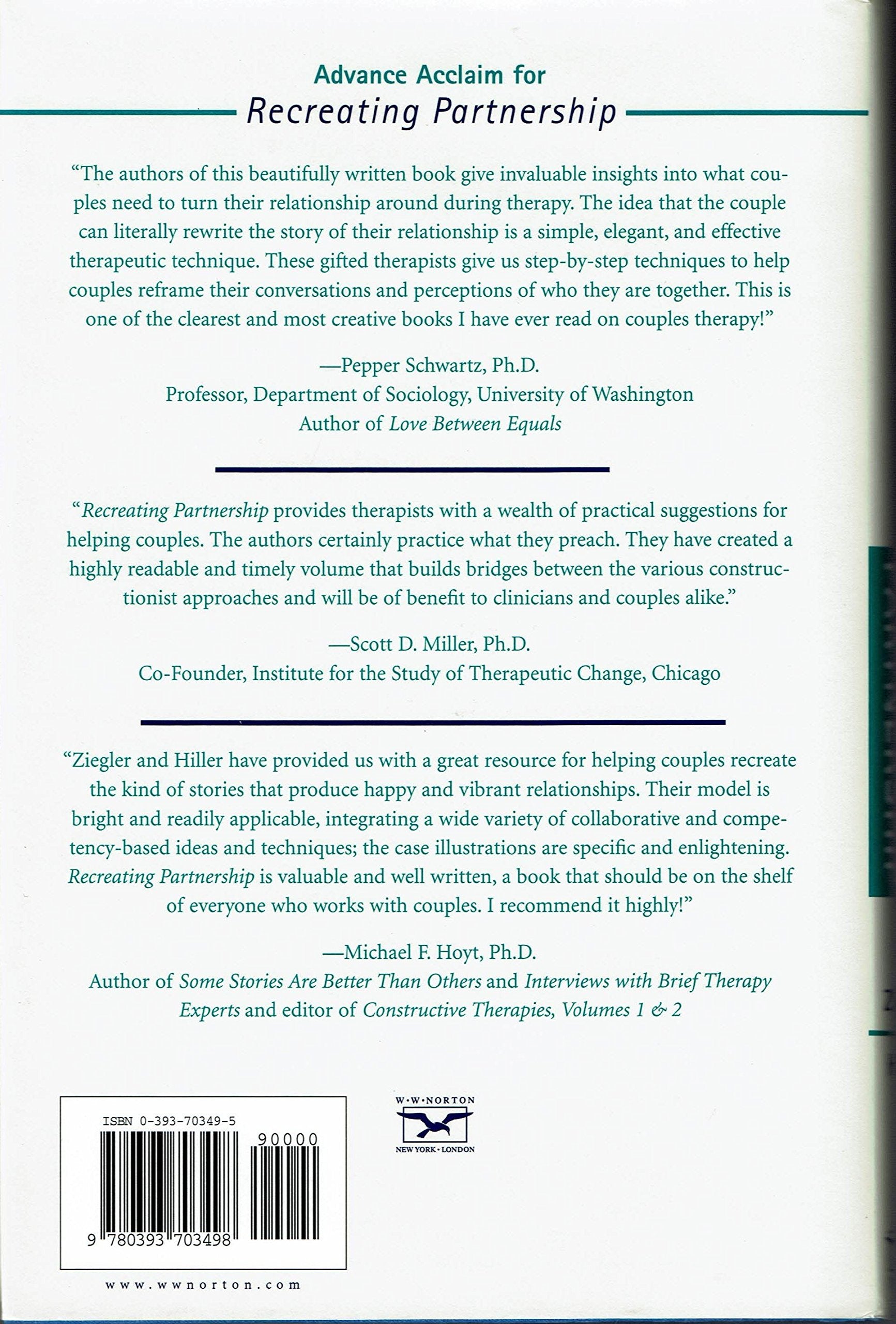 Recreating Partnership: A Solution-Oriented, Collaborative Approach to Couples Therapy