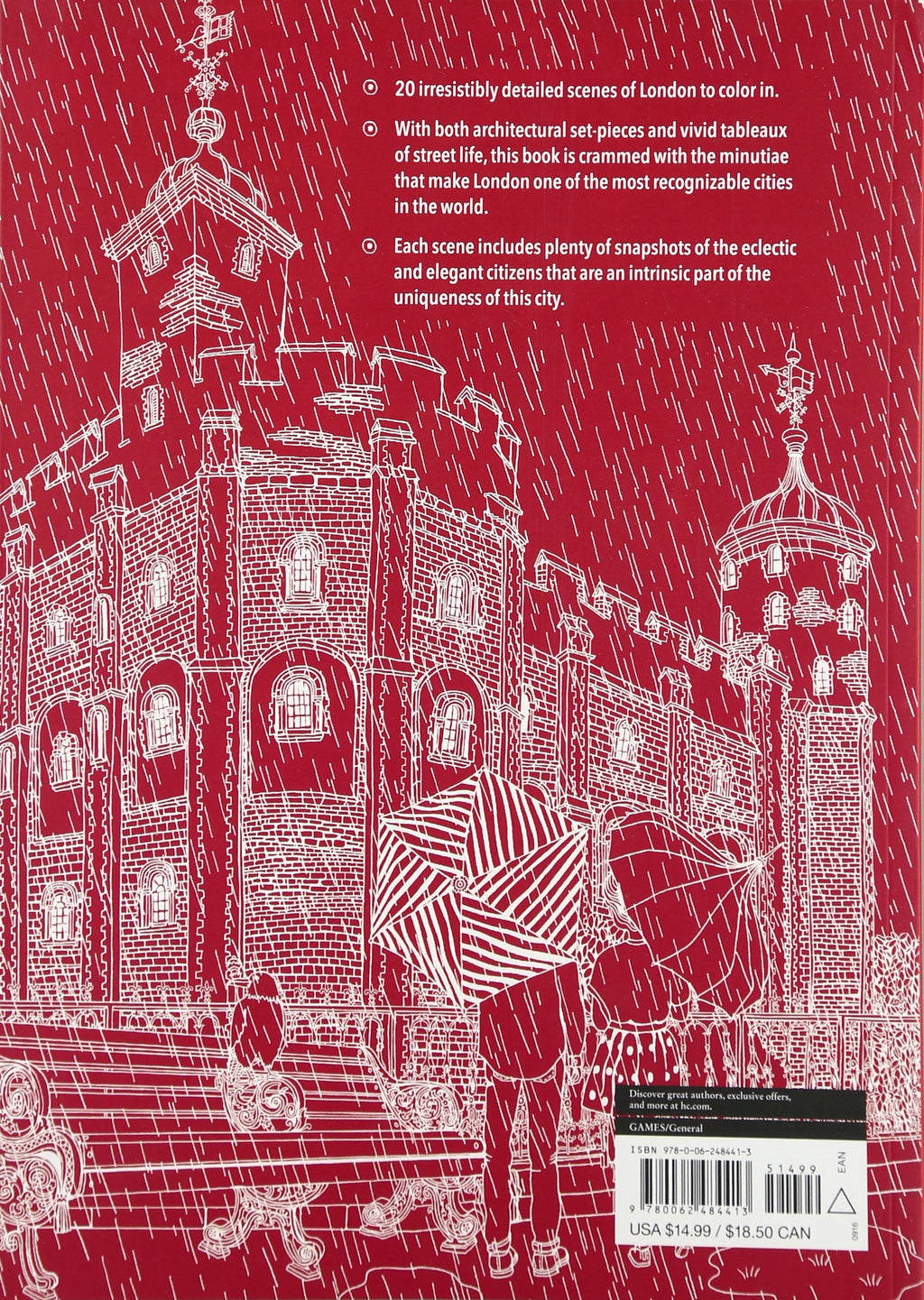 Color London: Twenty Views to Color in by Hand