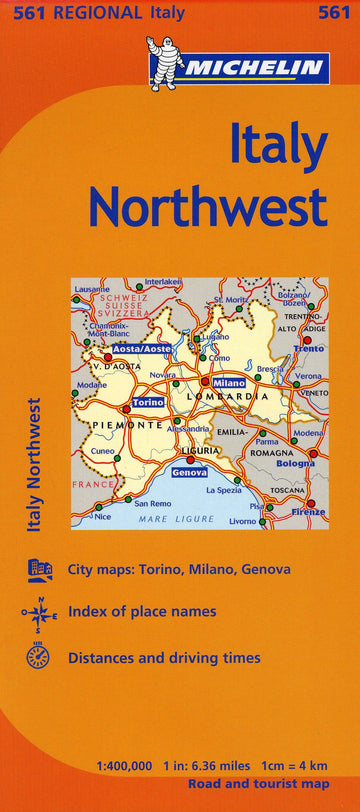 Michelin Italy: Northwest Map 561 (Maps/Regional (Michelin))