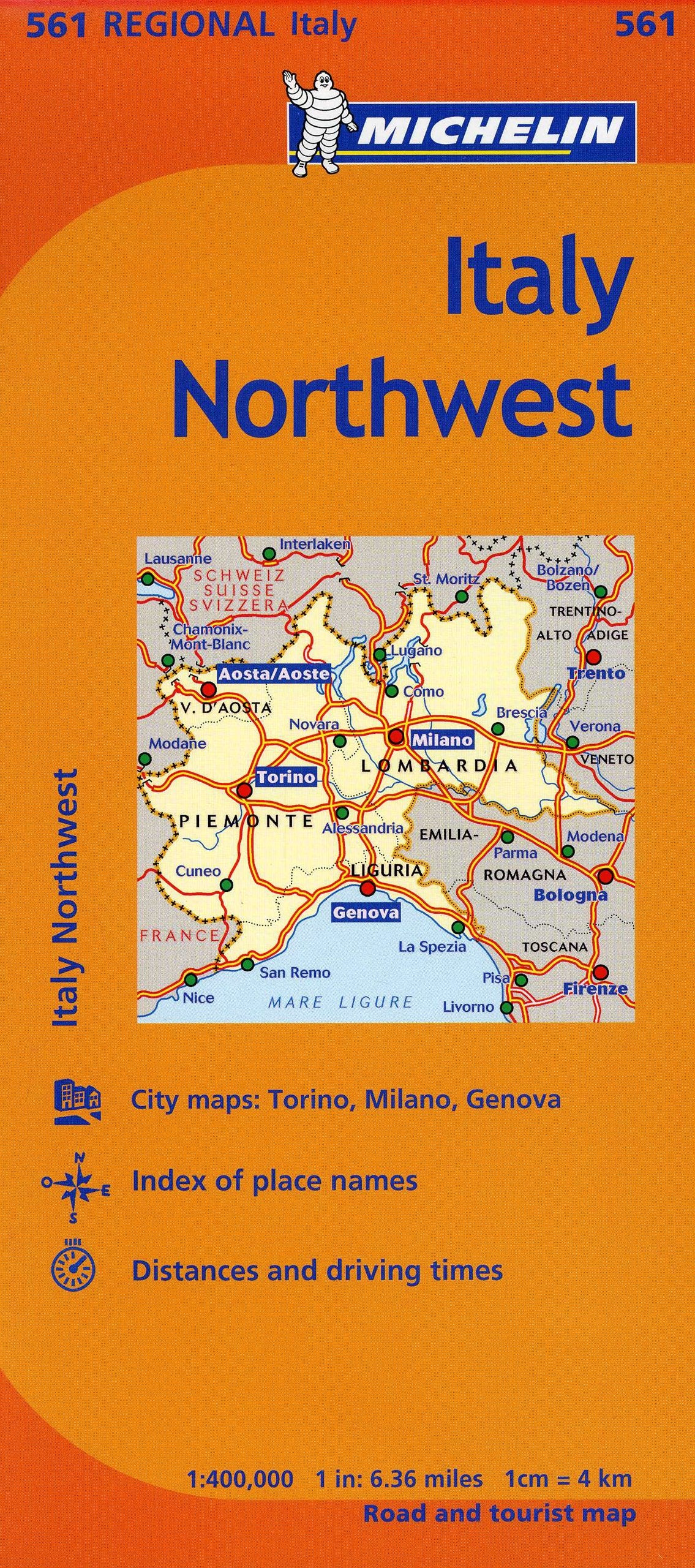 Michelin Italy: Northwest Map 561 (Maps/Regional (Michelin))