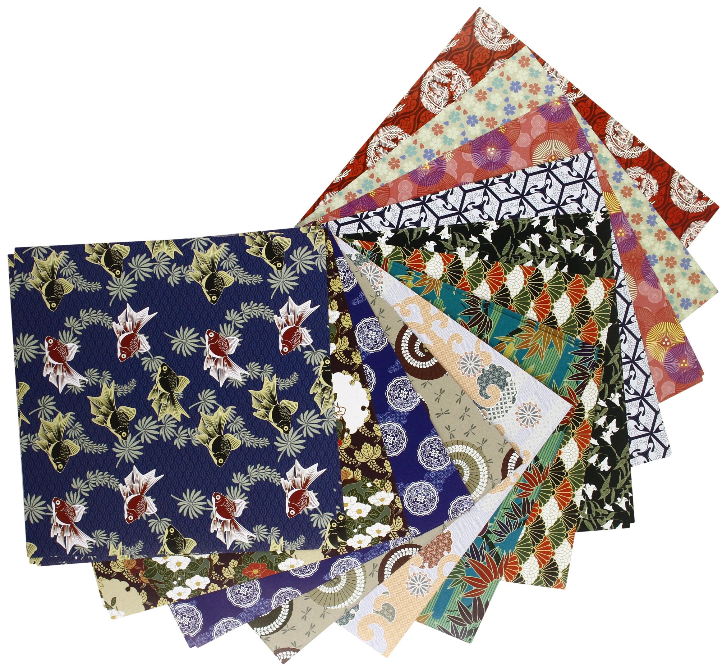 Origami Paper - Traditional Japanese Designs - Small 6 3/4": Tuttle Origami Paper: 48 Origami Sheets Printed with 12 Different Patterns: Instructions for 6 Projects Included